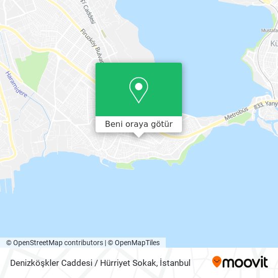 Denizköşkler Caddesi / Hürriyet Sokak harita