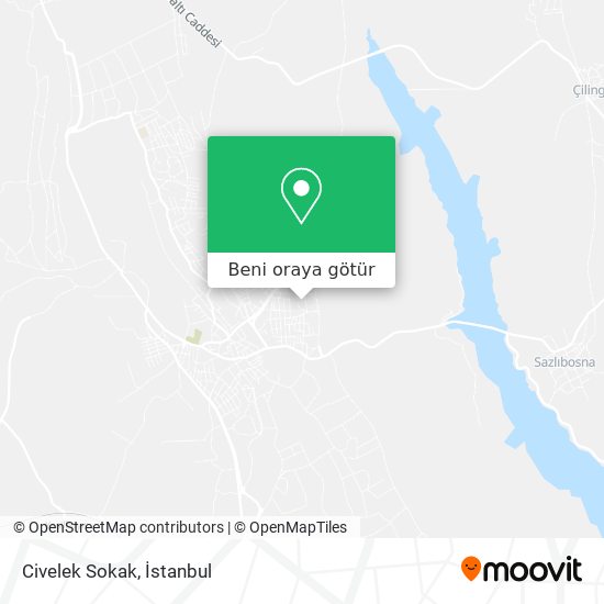 Civelek Sokak harita