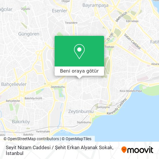 Seyit Nizam Caddesi / Şehit Erkan Alyanak Sokak harita