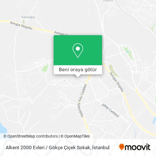 Alkent 2000 Evleri / Gökçe Çiçek Sokak harita