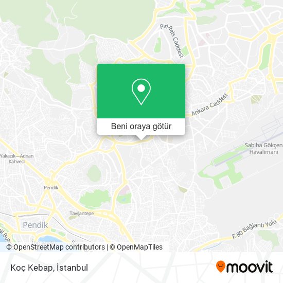 Koç Kebap harita