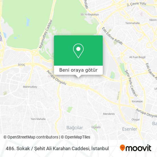 486. Sokak / Şehit Ali Karahan Caddesi harita