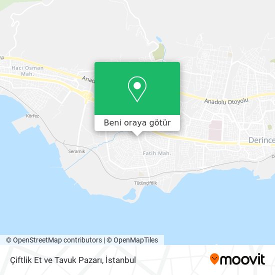 Çiftlik Et ve Tavuk Pazarı harita