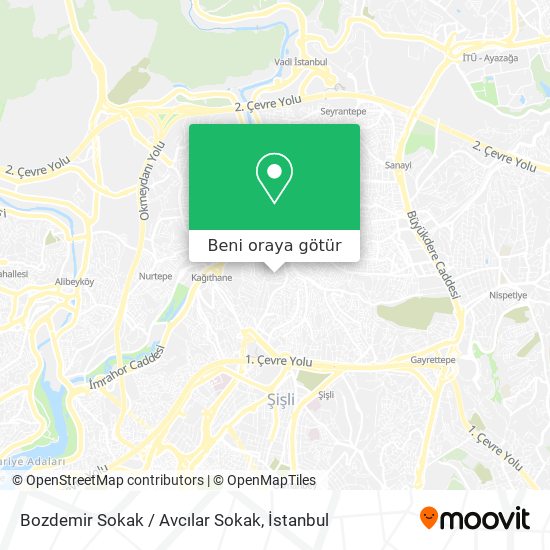 Bozdemir Sokak / Avcılar Sokak harita