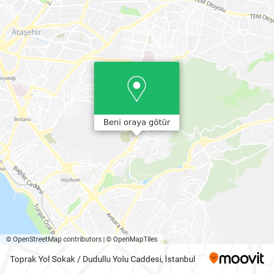 Toprak Yol Sokak / Dudullu Yolu Caddesi harita