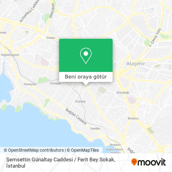 Şemsettin Günaltay Caddesi / Ferit Bey Sokak harita