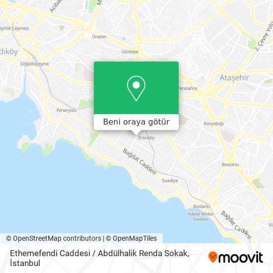 Ethemefendi Caddesi / Abdülhalik Renda Sokak harita