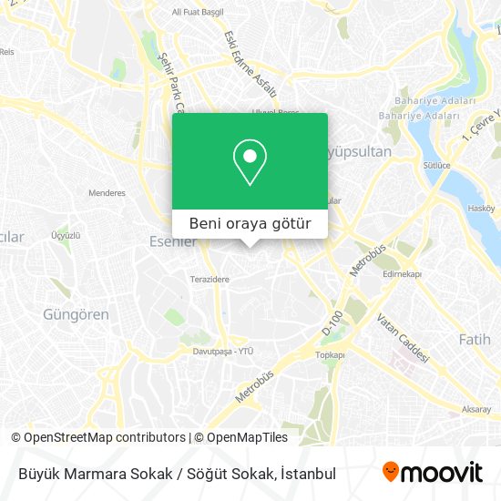 Büyük Marmara Sokak / Söğüt Sokak harita