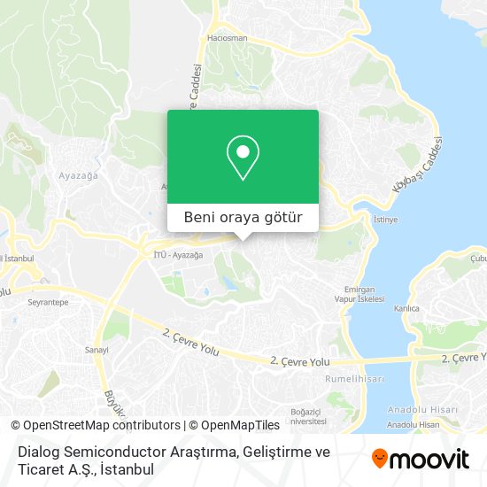 Dialog Semiconductor Araştırma, Geliştirme ve Ticaret A.Ş. harita