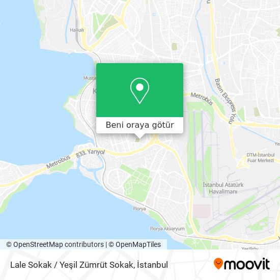 Lale Sokak / Yeşil Zümrüt Sokak harita