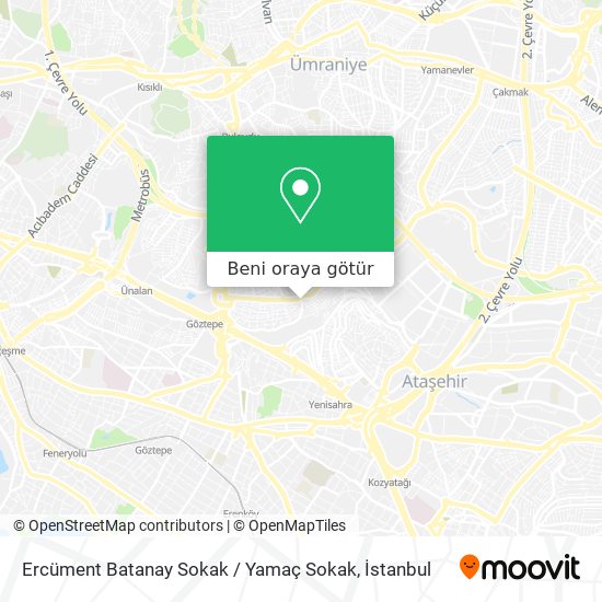 Ercüment Batanay Sokak / Yamaç Sokak harita