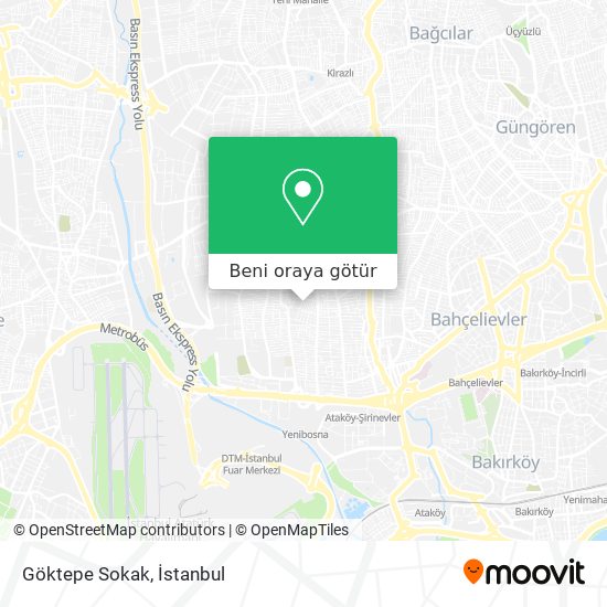 Göktepe Sokak harita
