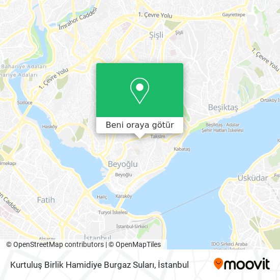 Kurtuluş Birlik Hamidiye Burgaz Suları harita