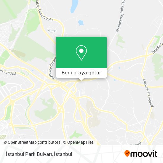 İstanbul Park Bulvarı harita