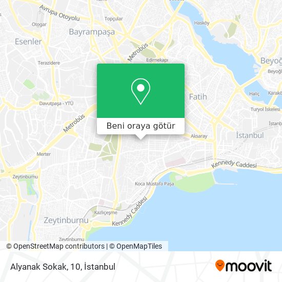 Alyanak Sokak, 10 harita