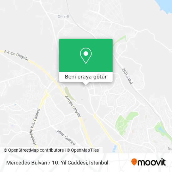 Mercedes Bulvarı / 10. Yıl Caddesi harita