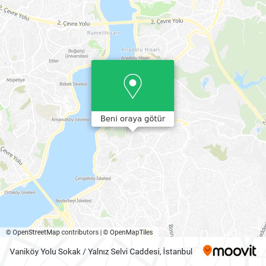 Vaniköy Yolu Sokak / Yalnız Selvi Caddesi harita