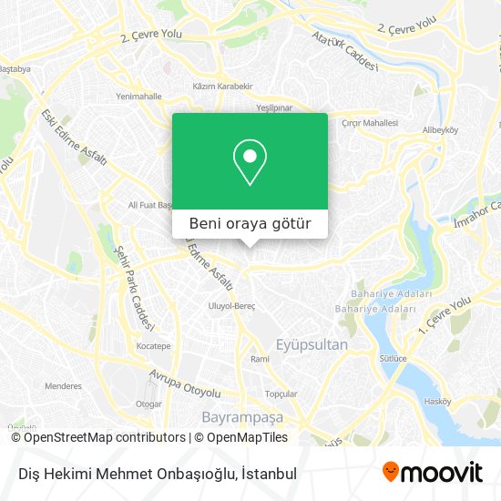 Diş Hekimi Mehmet Onbaşıoğlu harita