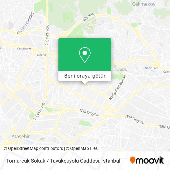 Tomurcuk Sokak / Tavukçuyolu Caddesi harita