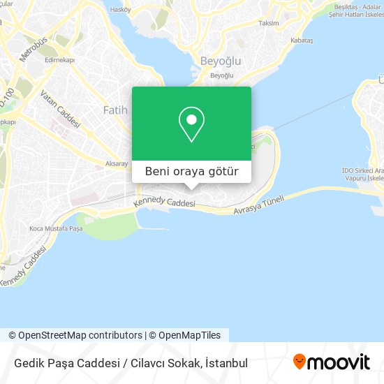 Gedik Paşa Caddesi / Cilavcı Sokak harita
