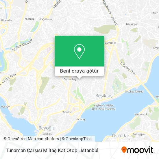 Tunaman Çarşısı Miltaş Kat Otop. harita