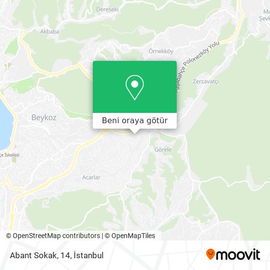 Abant Sokak, 14 harita