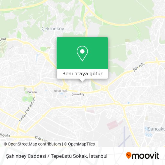 Şahinbey Caddesi / Tepeüstü Sokak harita