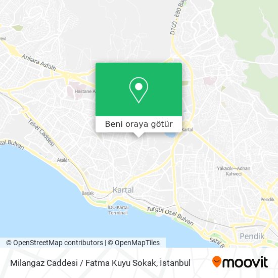 Milangaz Caddesi / Fatma Kuyu Sokak harita