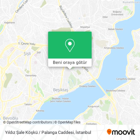 Yıldız Şale Köşkü / Palanga Caddesi harita