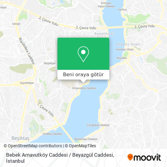 Bebek Arnavutköy Caddesi / Beyazgül Caddesi harita