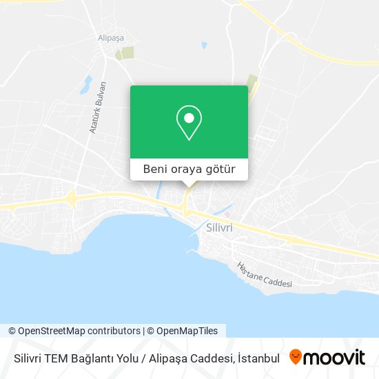 Silivri TEM Bağlantı Yolu / Alipaşa Caddesi harita