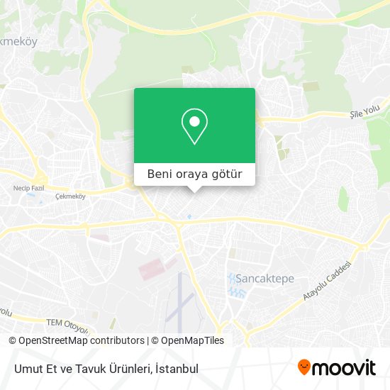 Umut Et ve Tavuk Ürünleri harita