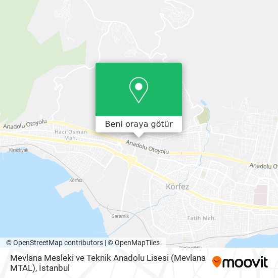 Mevlana Mesleki ve Teknik Anadolu Lisesi (Mevlana MTAL) harita