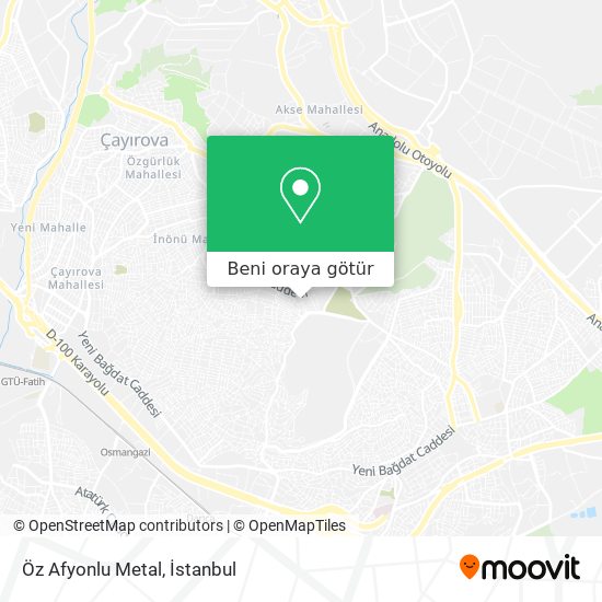 Öz Afyonlu Metal harita