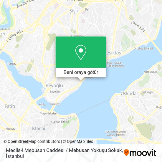 Meclis-i Mebusan Caddesi / Mebusan Yokuşu Sokak harita