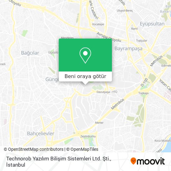 Technorob Yazılım Bilişim Sistemleri Ltd. Şti. harita