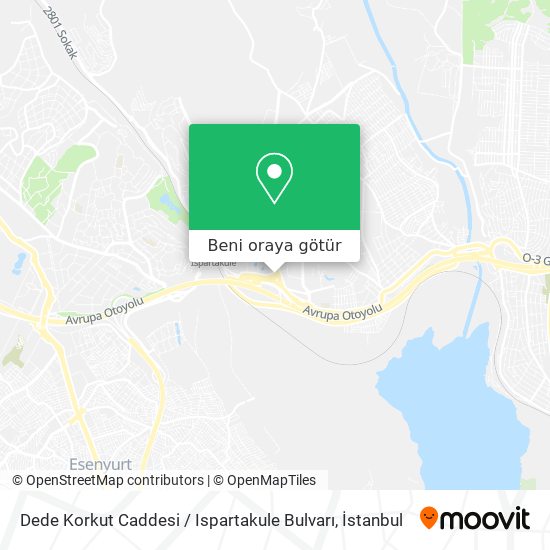 Dede Korkut Caddesi / Ispartakule Bulvarı harita