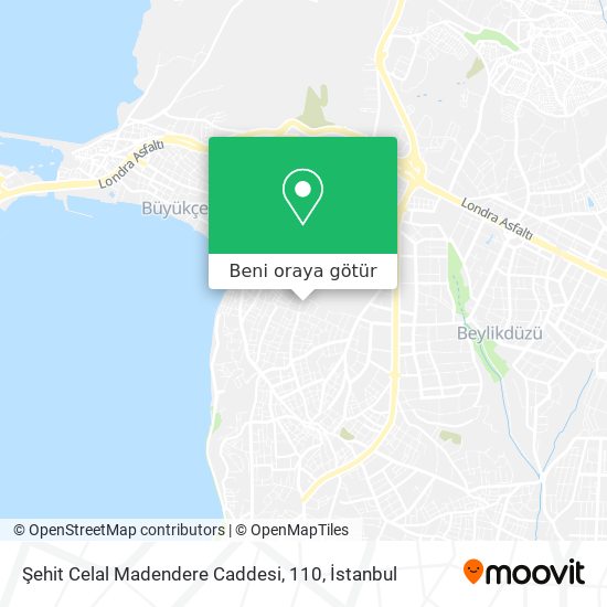 Şehit Celal Madendere Caddesi, 110 harita