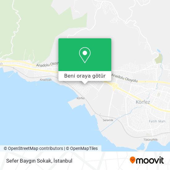 Sefer Baygın Sokak harita