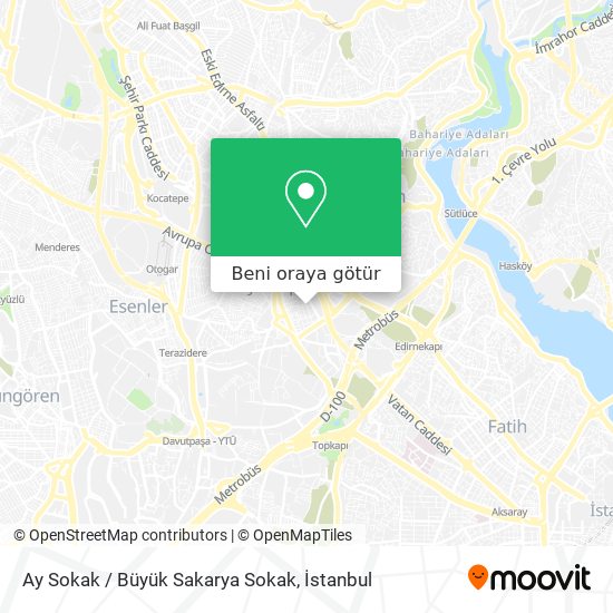 Ay Sokak / Büyük Sakarya Sokak harita