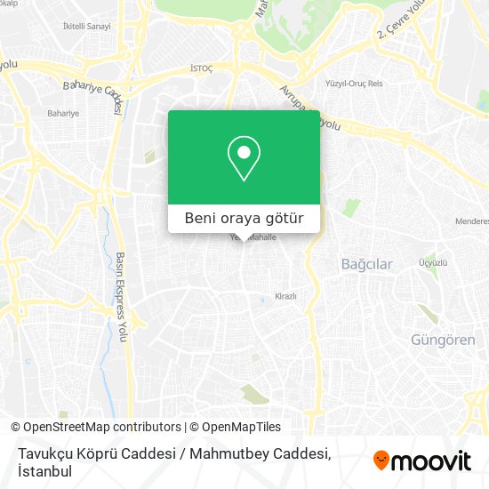 Tavukçu Köprü Caddesi / Mahmutbey Caddesi harita