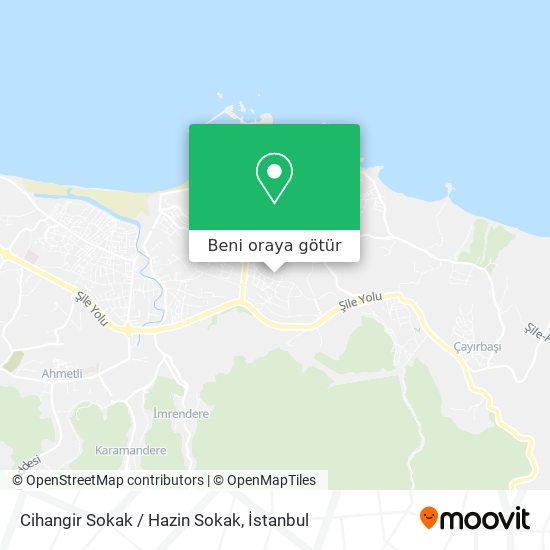 Cihangir Sokak / Hazin Sokak harita