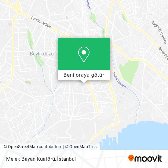 Melek Bayan Kuaförü harita