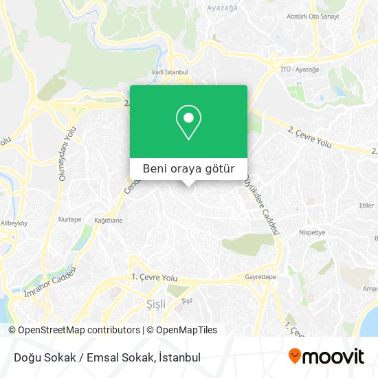 Doğu Sokak / Emsal Sokak harita