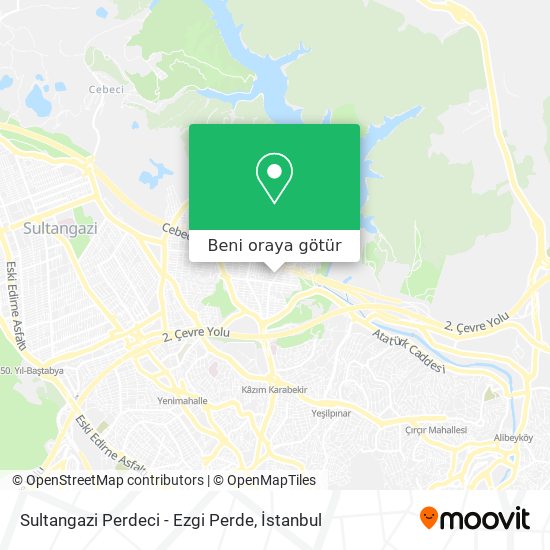 Sultangazi Perdeci - Ezgi Perde harita