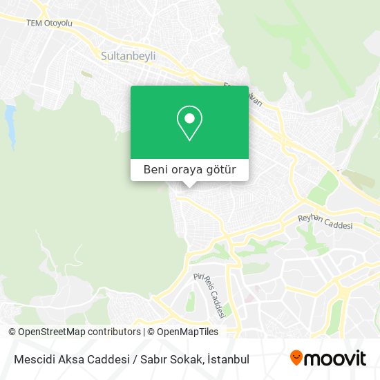 Mescidi Aksa Caddesi / Sabır Sokak harita