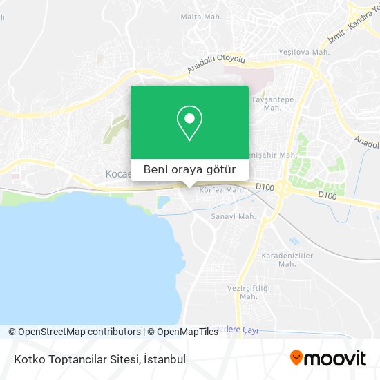 Kotko Toptancilar Sitesi harita
