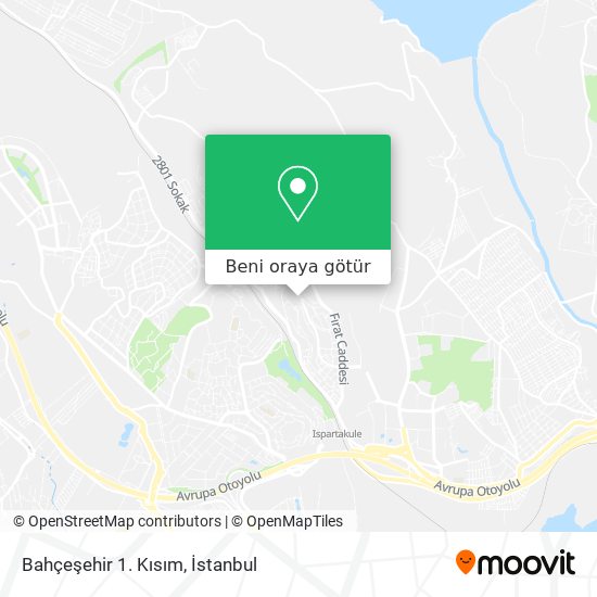 Bahçeşehir 1. Kısım harita