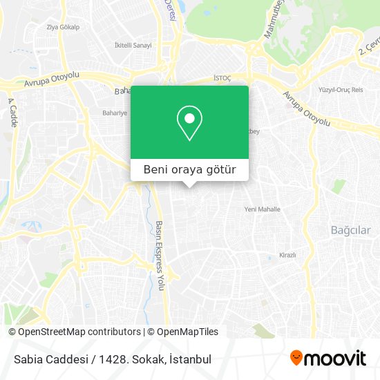 Sabia Caddesi / 1428. Sokak harita