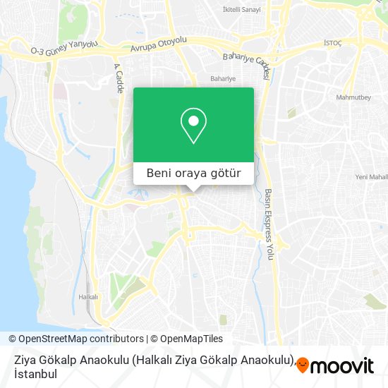 Ziya Gökalp Anaokulu harita